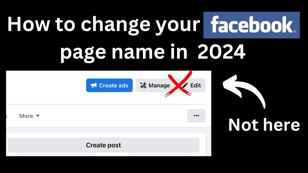 Steps to Change Facebook Name